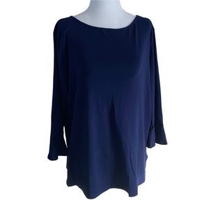 Lauren Ralph Lauren Blouse Ruffle Sleeves Plus Size 3x